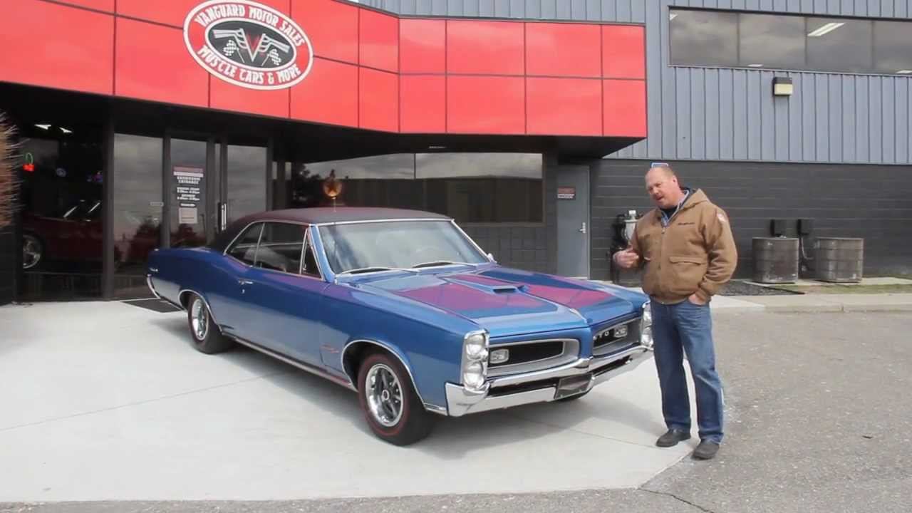 1966 Pontiac GTO Classic Muscle Car for Sale in MI Vanguard Motor Sales смотреть онлайн