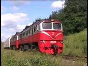 Тепловоз 2М62К-0488 / 2M62K-0488 with an empty train