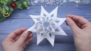 Снежинка к Новому году! Поделки своими руками!