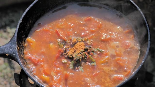 토마토 라면 / Tomato Ramen / Camping, Cooking / 캠핑요리 / 캠핑한끼