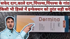 Dermina Gel। चेहरे के काले धब्बे,पिंपल्स,इंफेक्शन,दाद,खाज,खुजली की अर्जेंट जेल।by Glancing India