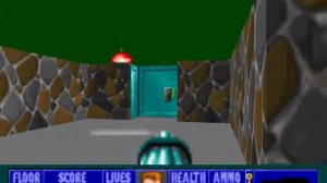 Wolfenstein3D: Spear of Destiny, Map 01, hardest skill