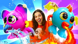Создай друга CREATURES! Пожар уничтожил мост! Строим из кубиков новый! Видео про игрушки для детей