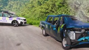 BeamNG Drive - Реалистичные автомобильные аварии и погони и ДТП. Бимка.