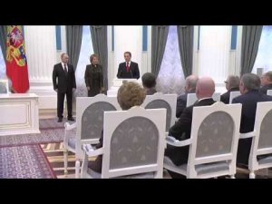 Церемония подписания законов о принятии Крыма и Севастополя в состав России