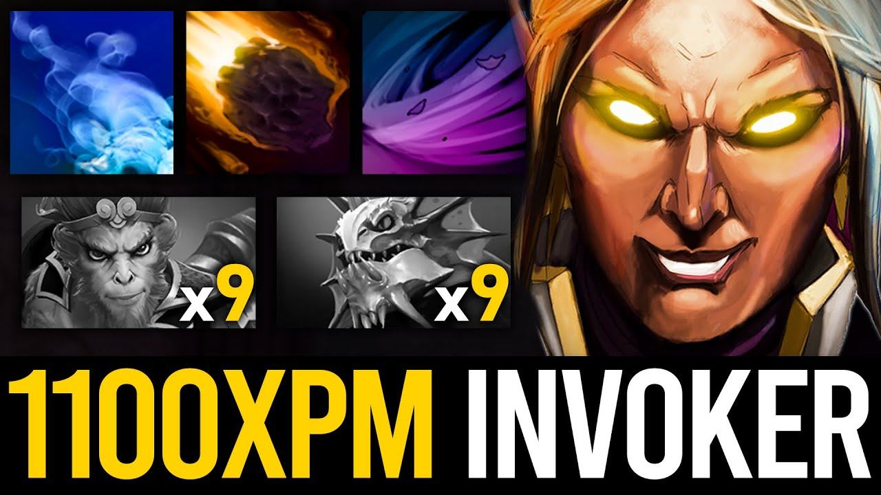 THERE IS NO SAFE PLACE FOR RADIANT TEAM | AMAZING INVOKER 1100XPM GAME смотреть онлайн