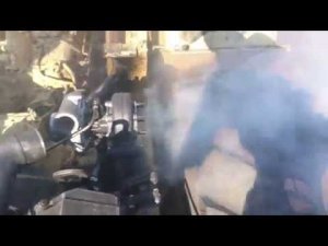 Первый запуск ЯМЗ 240 НМ2 (с турбинами без наддува)