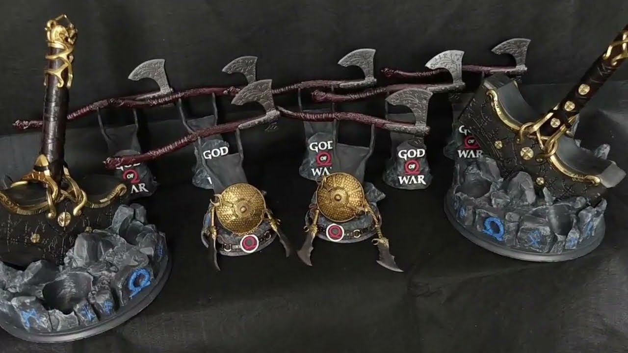 God of War: Ragnarök Mjolnir Garage Kit Model Playstation 4/5, XBOX Game Controller Bracket смотреть онлайн