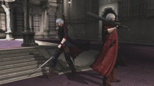 Dante lets Nero keep the Yamato [Devil May Cry 4]