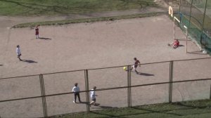 Дворовый футбол на МАТЧ ТВ Черданцев комментирует из балкона