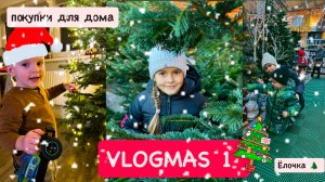 ВЛОГМАС 1 🎄: поехали за ёлкой 🌲покупки для дома / OBI / маникюр сама себе с SUNMAY Electric Nail