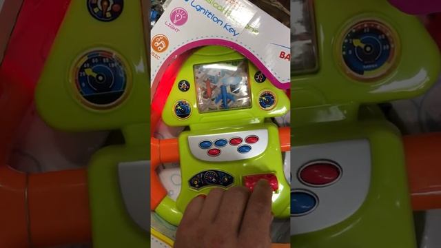 Детская игрушка интерактивная Руль JR. Pilot со светом и звуком, на батарейках 33 см зеленый смотреть онлайн