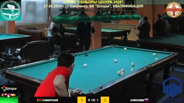 СКВИРСКИЙ О. (Гродно) - АЛЕКСЕЕВ А. (Якутск). 3 этап "Сеньоры Центра 2024"