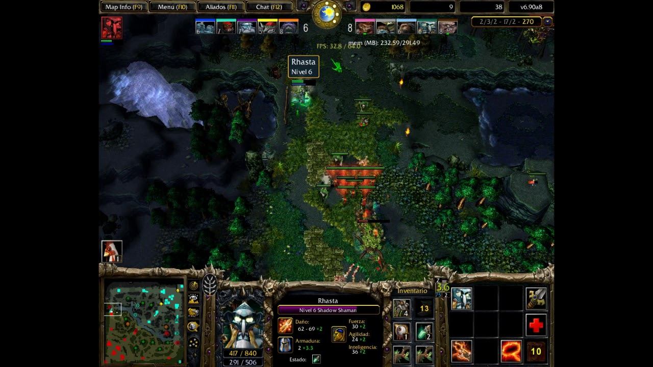 Rhasta Gameplay Dota 1 Allstar 6.90a8 смотреть онлайн