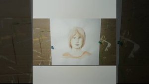 4 рисования Акварелей Лицо.