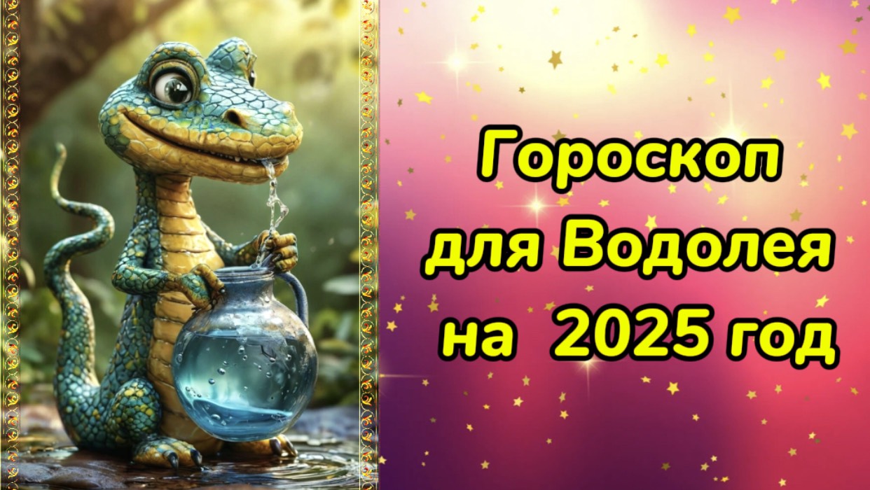 Гороскоп для Водолея на 2025 год. Гороскоп на 2025 год. Гороскоп для Водолея в год Змеи.