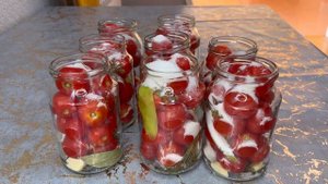 ✅🍅Маринованные помидоры в литровых банках!Помидоры без стерилизации и эссенции! Помидоры на зиму.