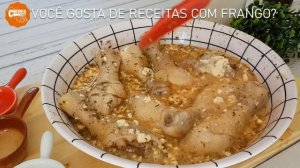 🍗 POUCOS INGREDIENTES E VOCÊ TERÁ COXA DE FRANGO ASSADA NO FORNO| Receita com frango para almoço