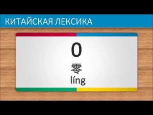 Китайские цифры до 20