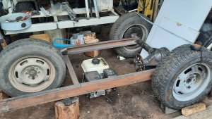 Думпер или мототачка, #2, примерный расчет рамы.