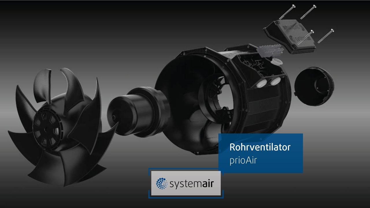 Systemair PrioAir Rohrventilator