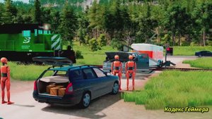 Когда скорость становится опасной. BeamNG Drive - Реалистичные автомобильные аварии, погони и ДТП.