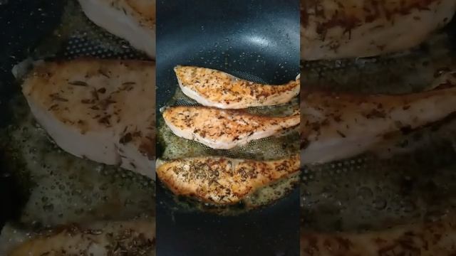 Craving butter salmon with herbs seasoning #asmr #delicious #shortvideo #viral #abbyskitchenvlog