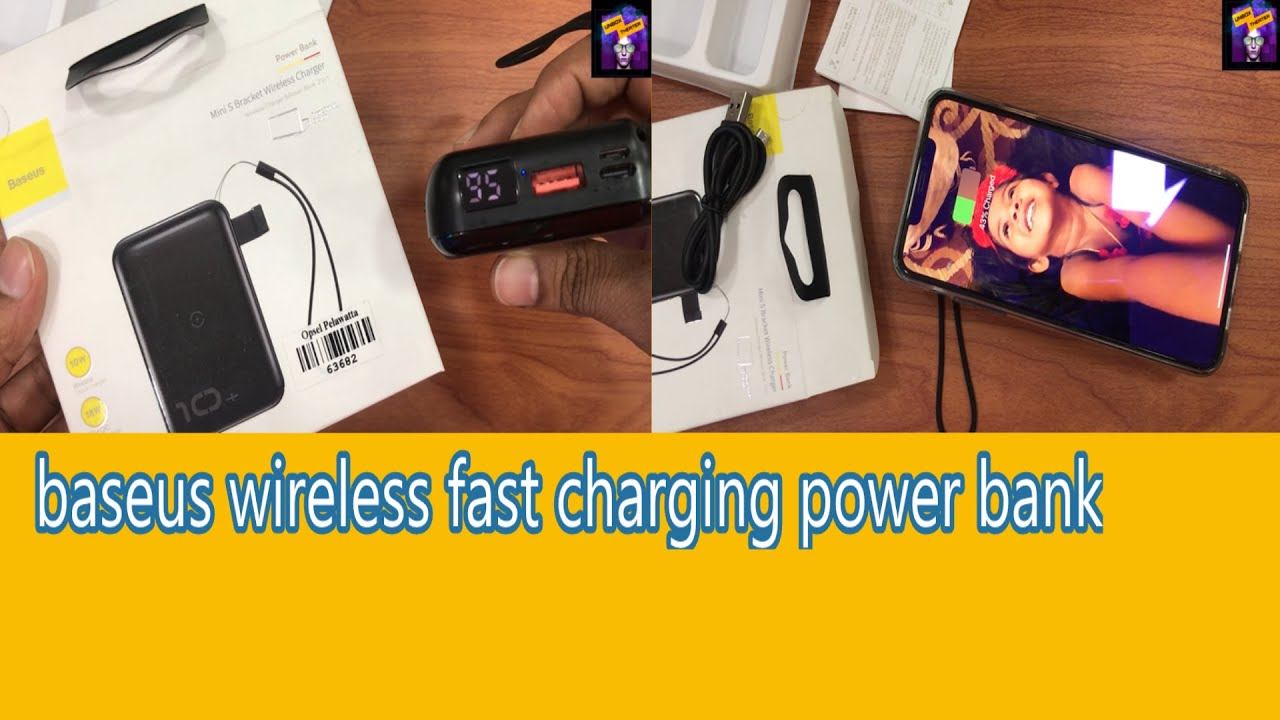 BASEUS wireless fast charging power bank / high speed wirless power bank смотреть онлайн
