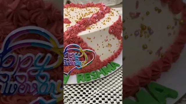wedding anniversary cake decoration/ anniversary cake decoration/ white forest cake decoration