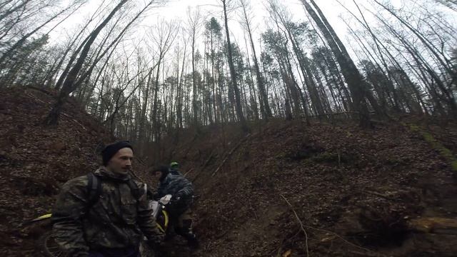 Злачный денек .штурмуем овраги после дождя.часть 3