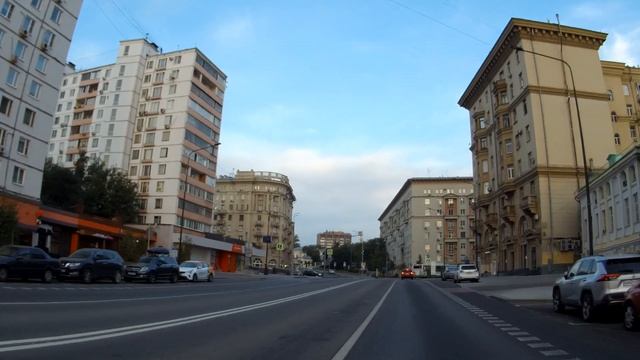 Москва утренняя. От улицы Сергия Радонежского, до Садовой-Спасской