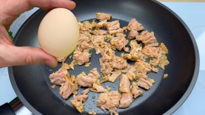 Этот рецепт с консервированным тунцом и яйцами очень вкусный! быстрый рецепт и вкусно