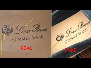 Real vs fake Loro Piana shoes. How to spot original Loro Piana summer walk mocassin flats