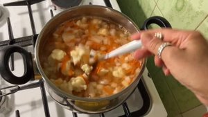 Нежный сливочный супчик из цветной капусты #вкусно #рецепты #супы #овощнойсуп #кулинария #кухня