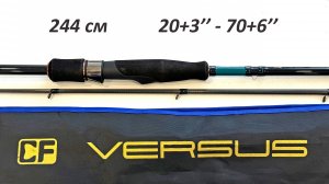 Спиннинг CF Versus 802HHT для Тяжёлого джига и Крупных приманок. Опыт 2 сезонов.