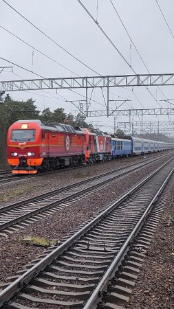 обкатка Авроры под ЭП2К-168+500+ЧС6-019