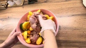 Филе бедра курицы с картошкой.