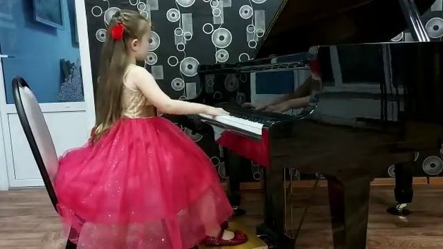 Митрошина Анна, И.С. Бах Полонез соль минор, И. Иордан "Охота за бабочкой" смотреть онлайн