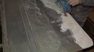 затирка шпатлевки двери Нива