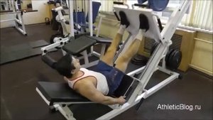Жим ногами на тренажере Обучающее видео