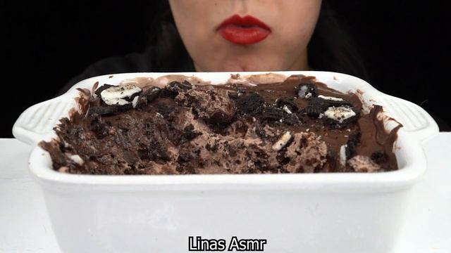 ASMR OREO CHOCOLATE PUDDING CREAM BROWNIE CHOCOLATE MUKBANG #asmr #chocolate #mukbang #디저트먹방