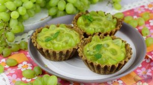 Праздничные корзиночки без выпечки. ПИРОЖНЫЕ "КОРЗИНКИ" С КУРДОМ И ВИНОГРАДОМ