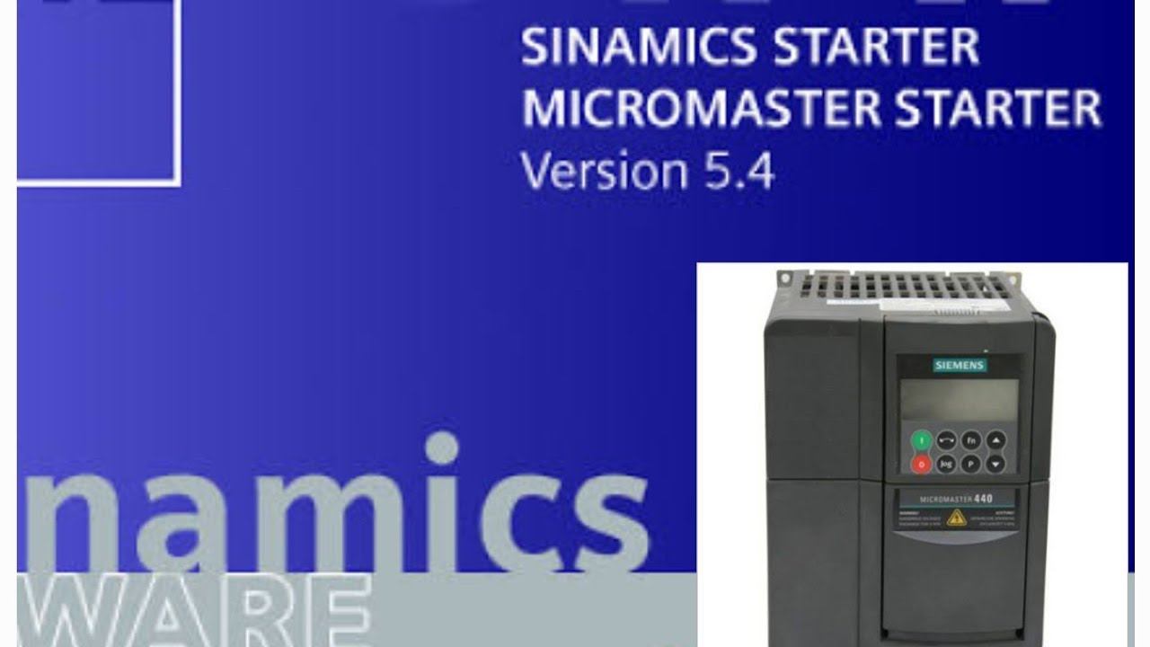 SIEMENS MICROMASTER DRIVE UPLOAD & DOWNLOAD USING STARTER
