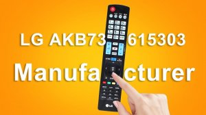 LG IR Remote Control  AKB73615303