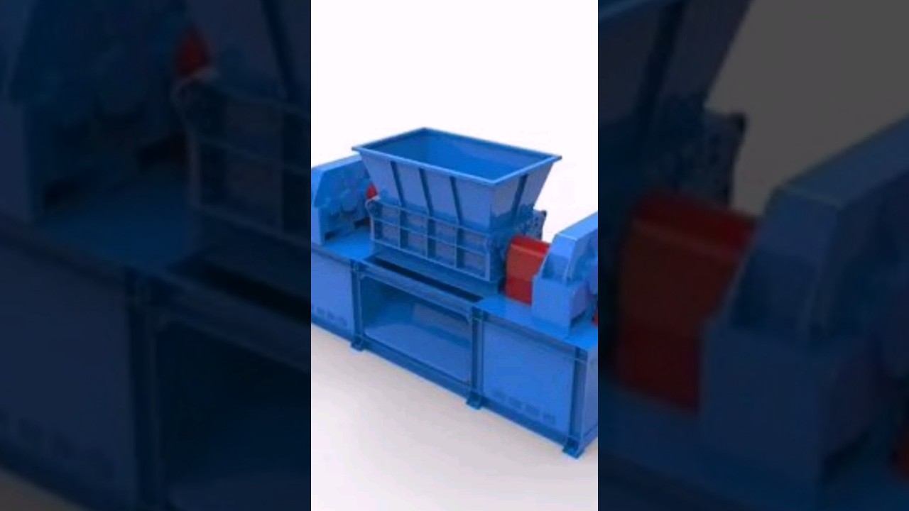 шредер. переработка втулок (шпуля, гильза) #machine #crusher #automobile #farming #recycling #press