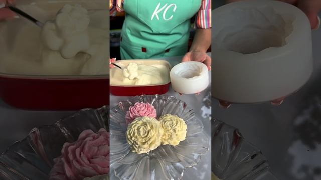 Розы из мороженого  #красивыйдесерт #мороженое #вкусноипросто