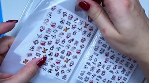 Мои зимние/новогодние наклейки, слайдеры, пластины для стэмпинга