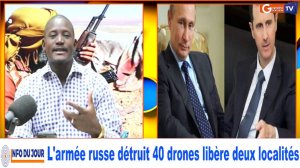 L'armée russe détruit 40 drones et libère deux localités en Syrie