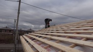 Кровля гаража из металлочерепицы