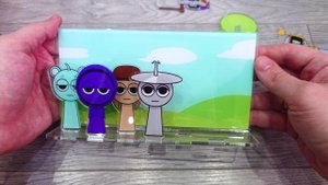 Распаковка акриловых фигурок sprunki incredibox статуэтки для интерьера